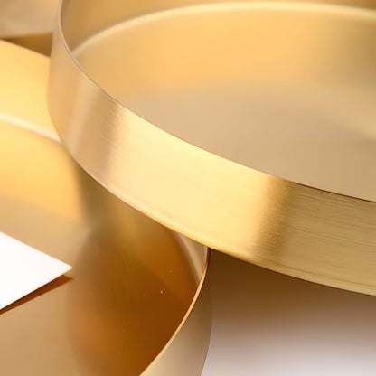 Elegant Gold-Plated Serving Tray for Home Décor