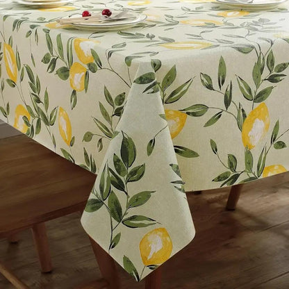 Fresh Citrus Table Cover for Stylish Gatherings