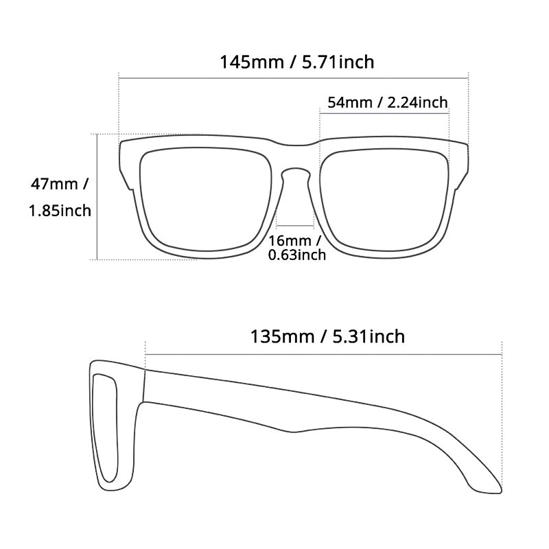 Polarized UV400 Sunglasses with Anti-Blue Light Protection
