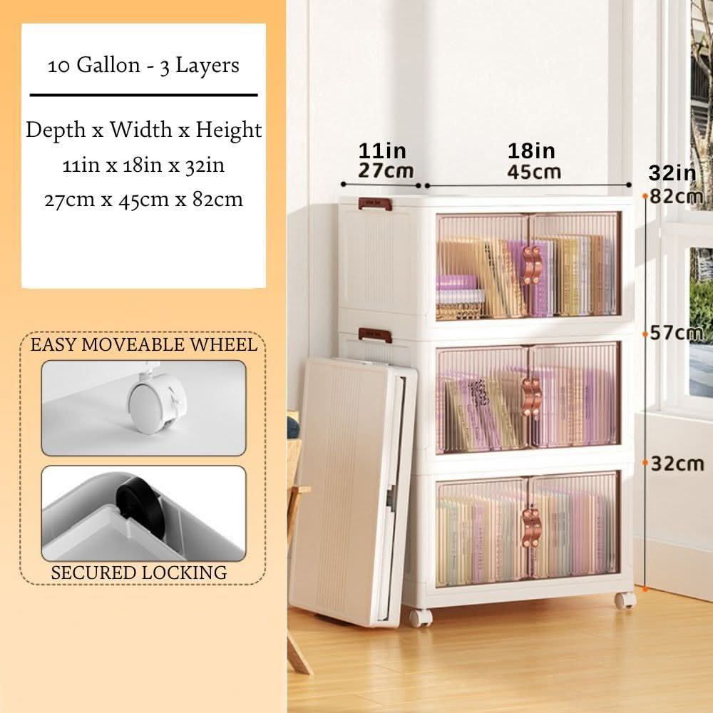 Stackable Storage Bins for Organizing Supplies