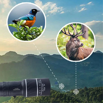 Compact 16x52 High-Definition Monocular Telescope