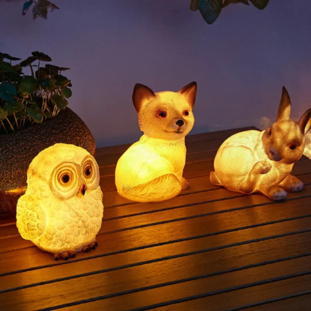 Outdoor Waterproof Solar Garden Lights in Animal Designs