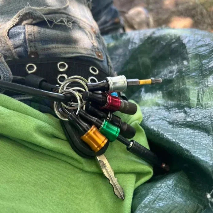 Hex Screwdriver Head Holder with 1/4" Hiking Buckle