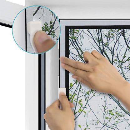 Self-Adhesive Window Screen for Mosquito Protection