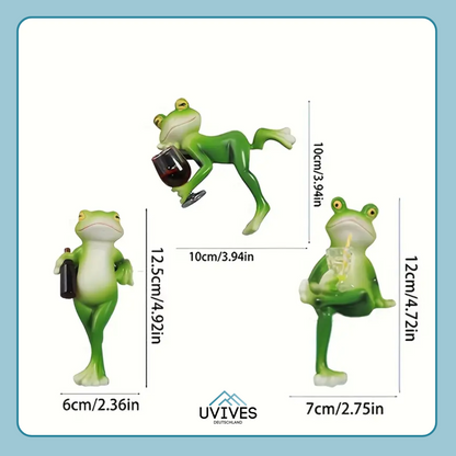 Cheeky Frog Decoration for Pots and Gardens