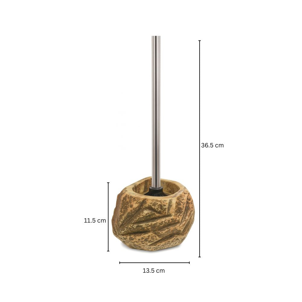 Natural Elegance Ceramic Toilet Brush Set