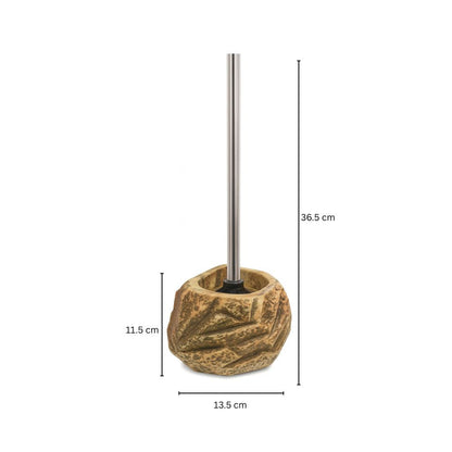 Natural Elegance Ceramic Toilet Brush Set