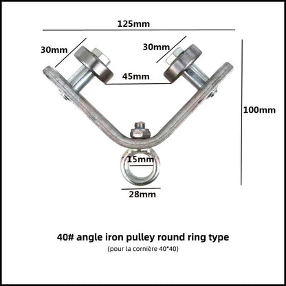 Pulley with Angle Iron Construction