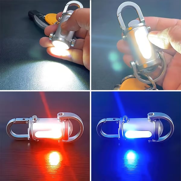 Pocket-Size Rechargeable Keychain Light with USB-C