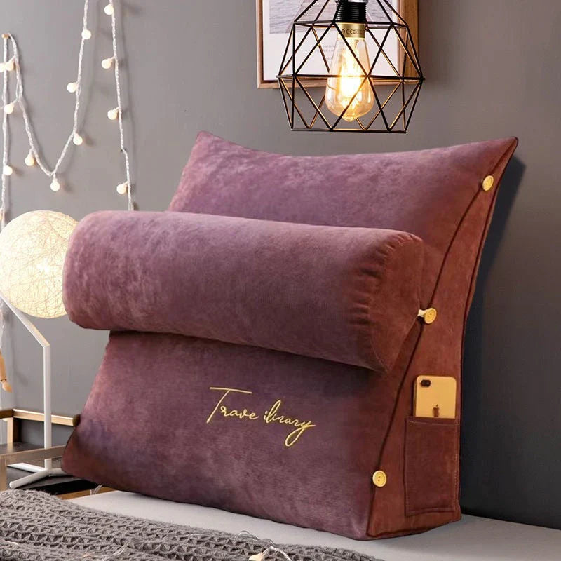 Wedge-Shaped Back Support Cushion