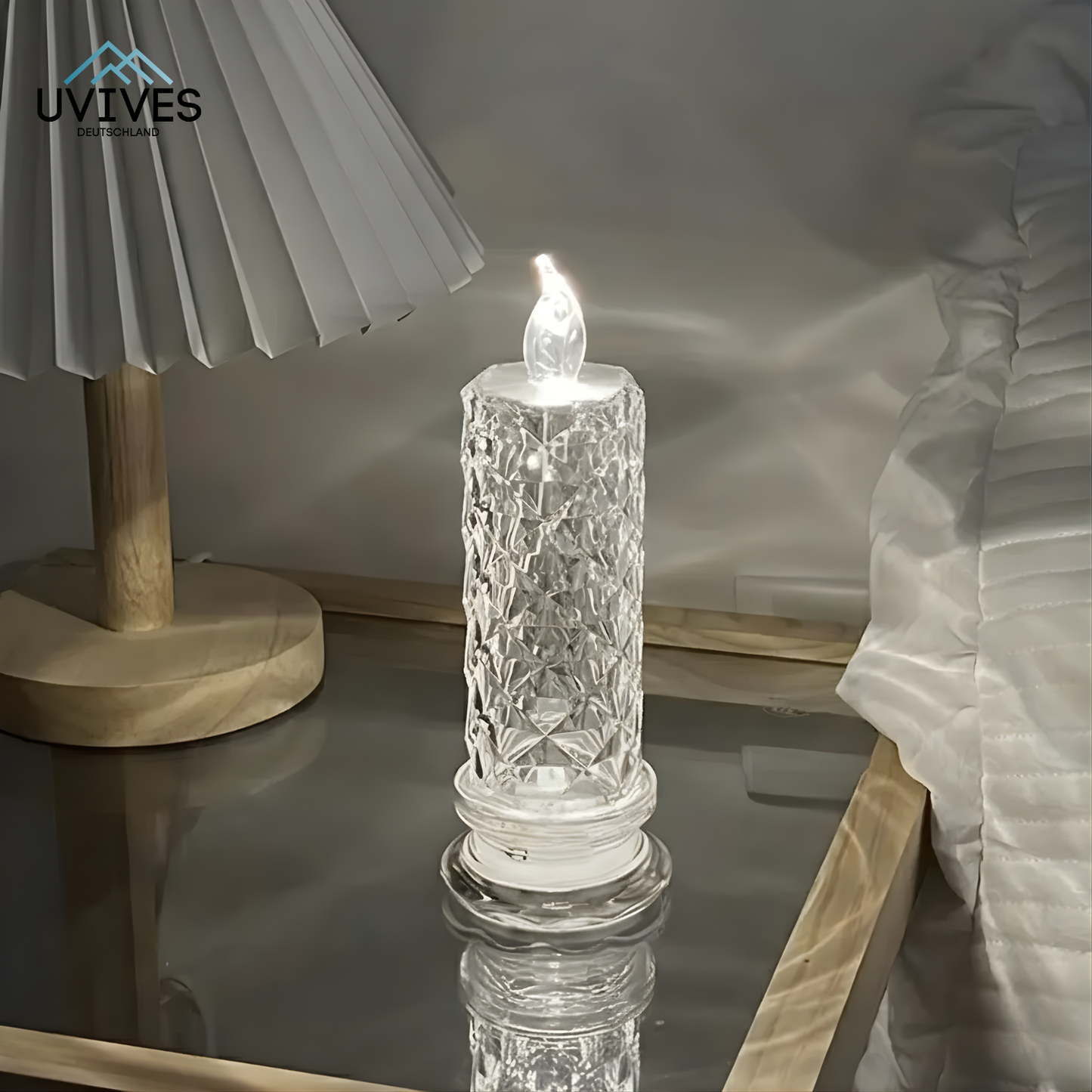 Buy 2 Get 2 Free | LED Candles with Sparkling Crystal Effect