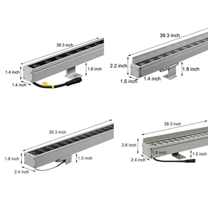 24V Linear LED Wall Washer - 39.3-Inch Length