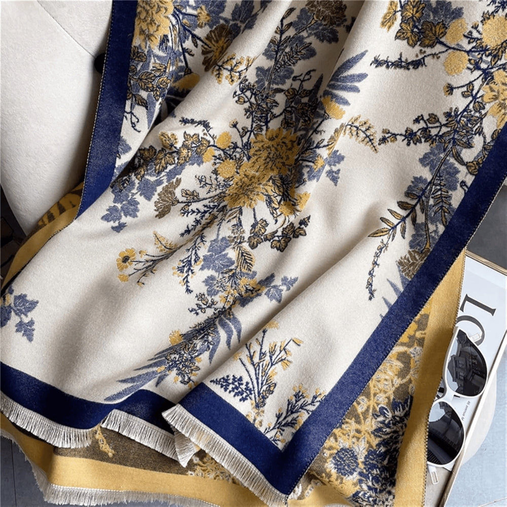 Chic Reversible Floral Soft Scarf for Effortless Style