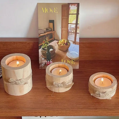 Natural Charm Candle Holders | Set of 3