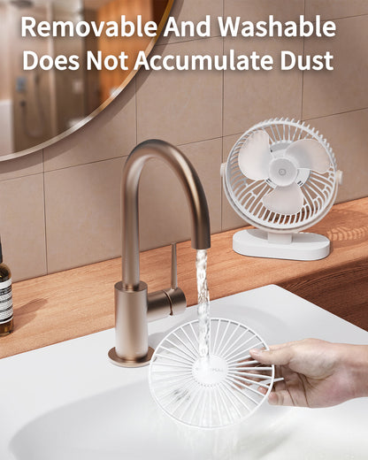 6.5 Inch Portable USB Desk Fan for Home, Office, Car, and Travel