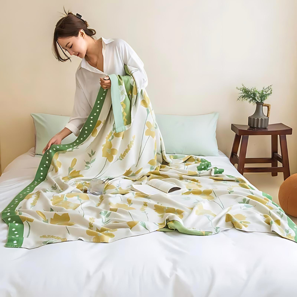 Charming Floral Breeze Cooling Blanket