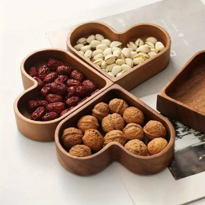 Charming Heart-Shaped Snack Tray Set | 4 Pieces