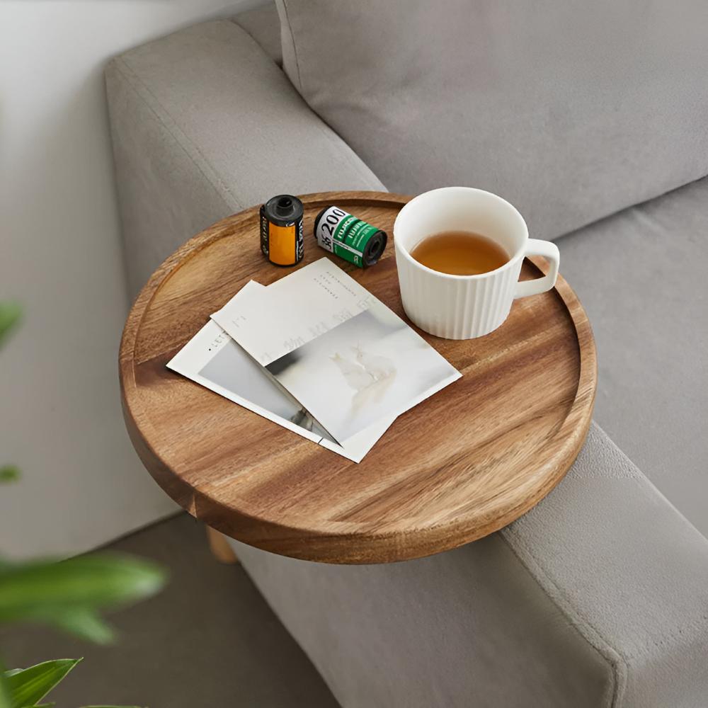 Stylish Wooden Armrest Tray for Your Sofa