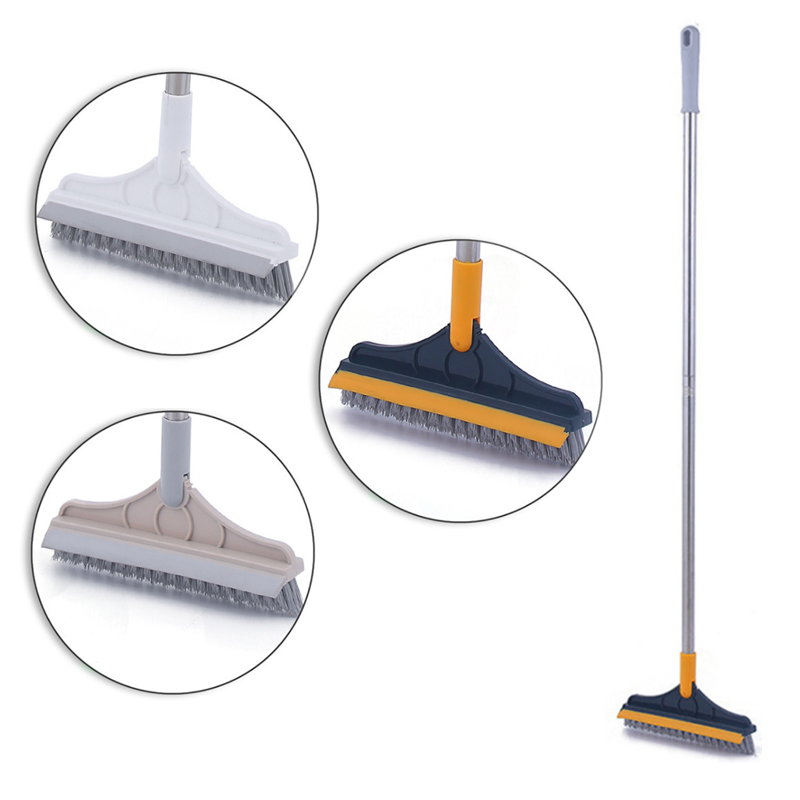 Dual-Function Floor Scrub and Cleaning Brush