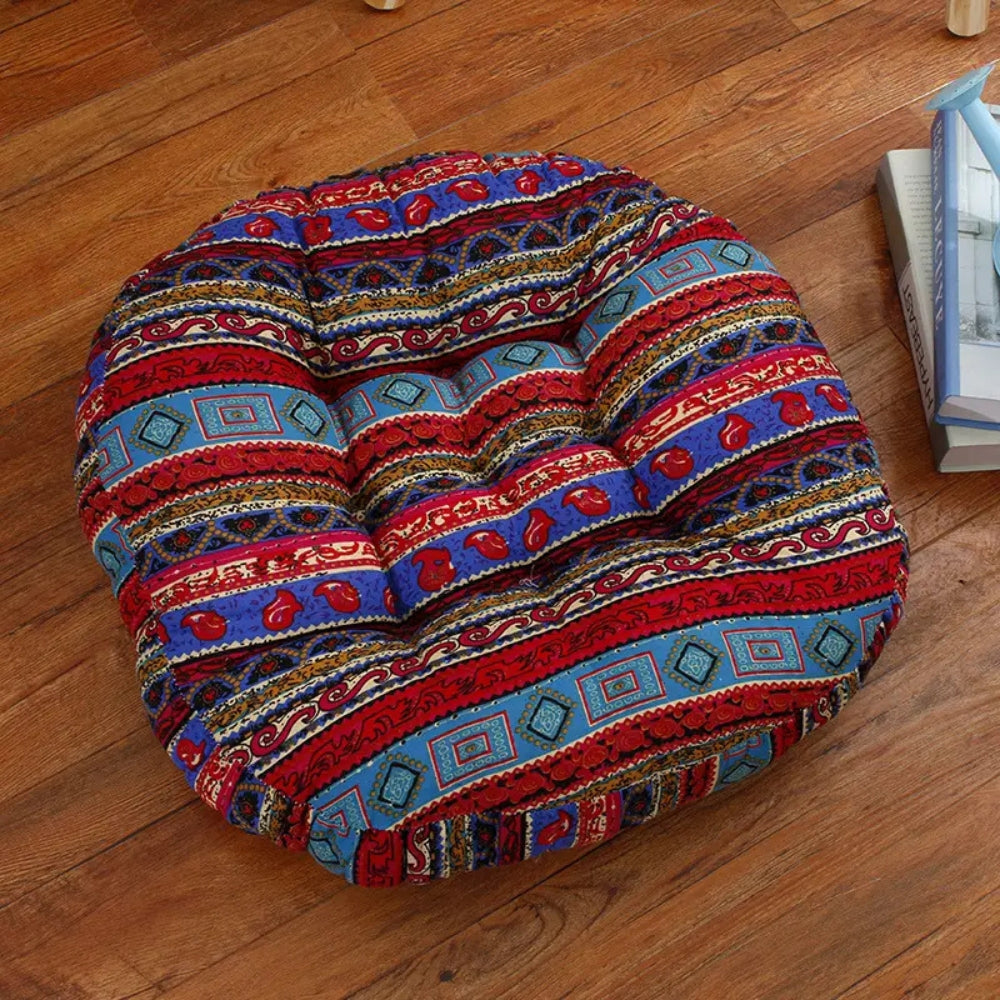 Chic Floral Floor Pillow for Stylish Comfort