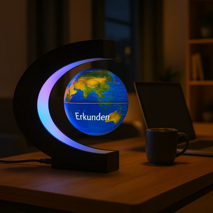LED World Globe with Magnetic Suspension – Floating Globe Lamp