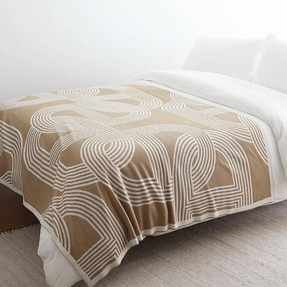 Cozy Haven Reversible Knit Throw Blanket