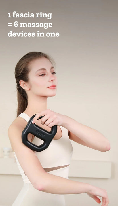 Portable Mini Vibration Massager Ring for Muscle Tension and Pain Relief