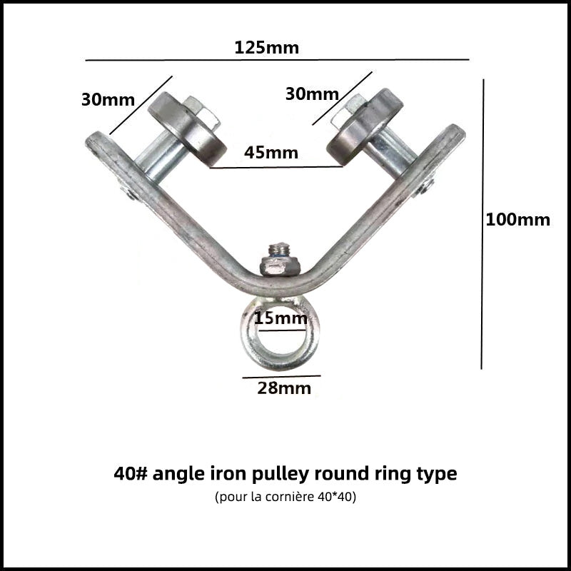 Pulley with Angle Iron Construction