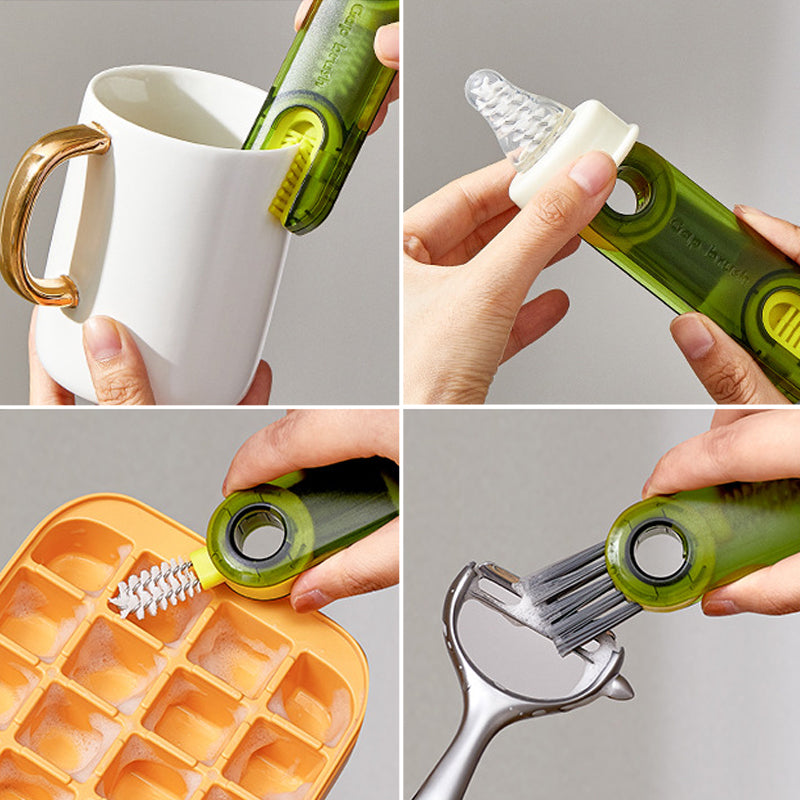 Versatile 3-in-1 Bottle and Gap Cleaner Brush