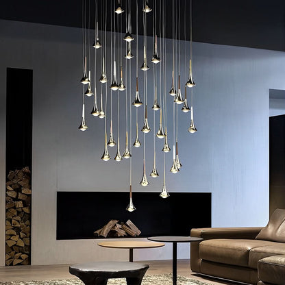 Sculptural Pendant Light for Elegant Interior Illumination