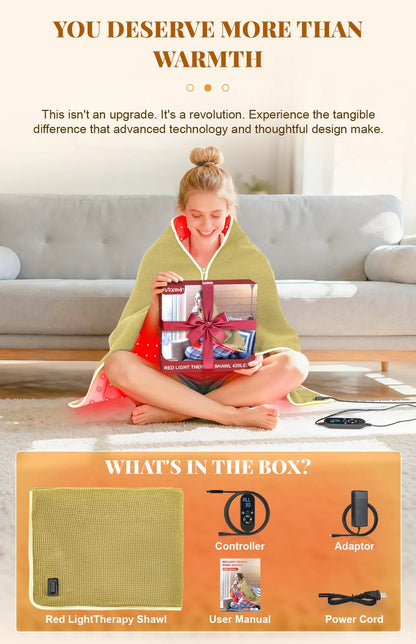 Infrared Heating Blanket for Full Body Light Therapy and Relaxation