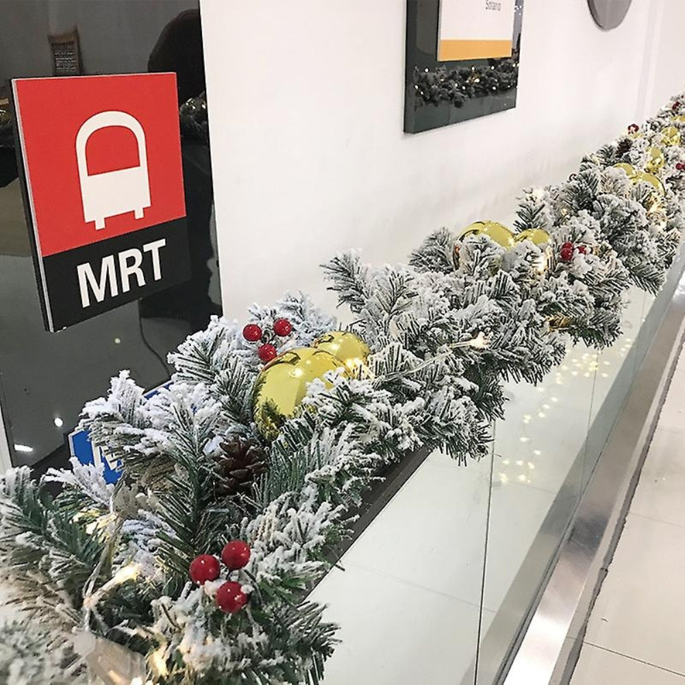 Frosted Winter Garland for Holiday Decor