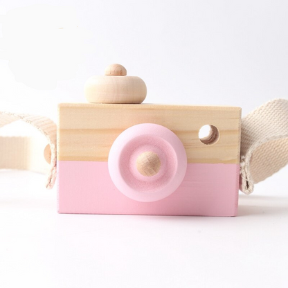 Eco-Friendly Wooden Camera Toy for Creative Play