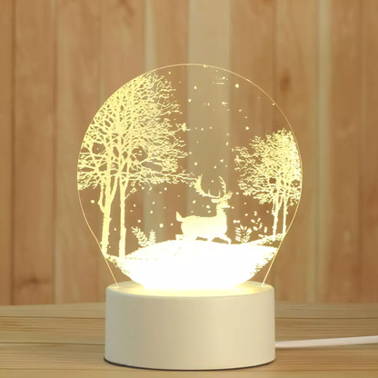 Artistic 3D LED Night Lamp with USB Power