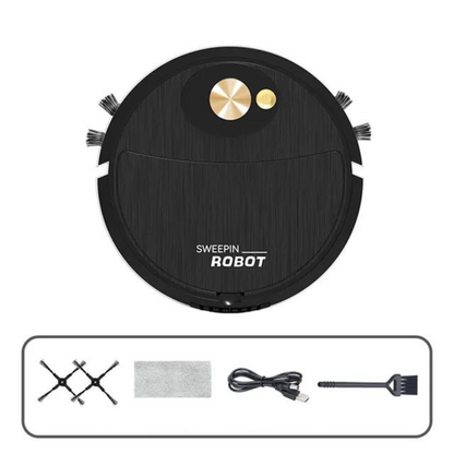 3-in-1 Silent Vacuum and Mop Robot for Efficient Floor Cleaning – Compact and Cordless