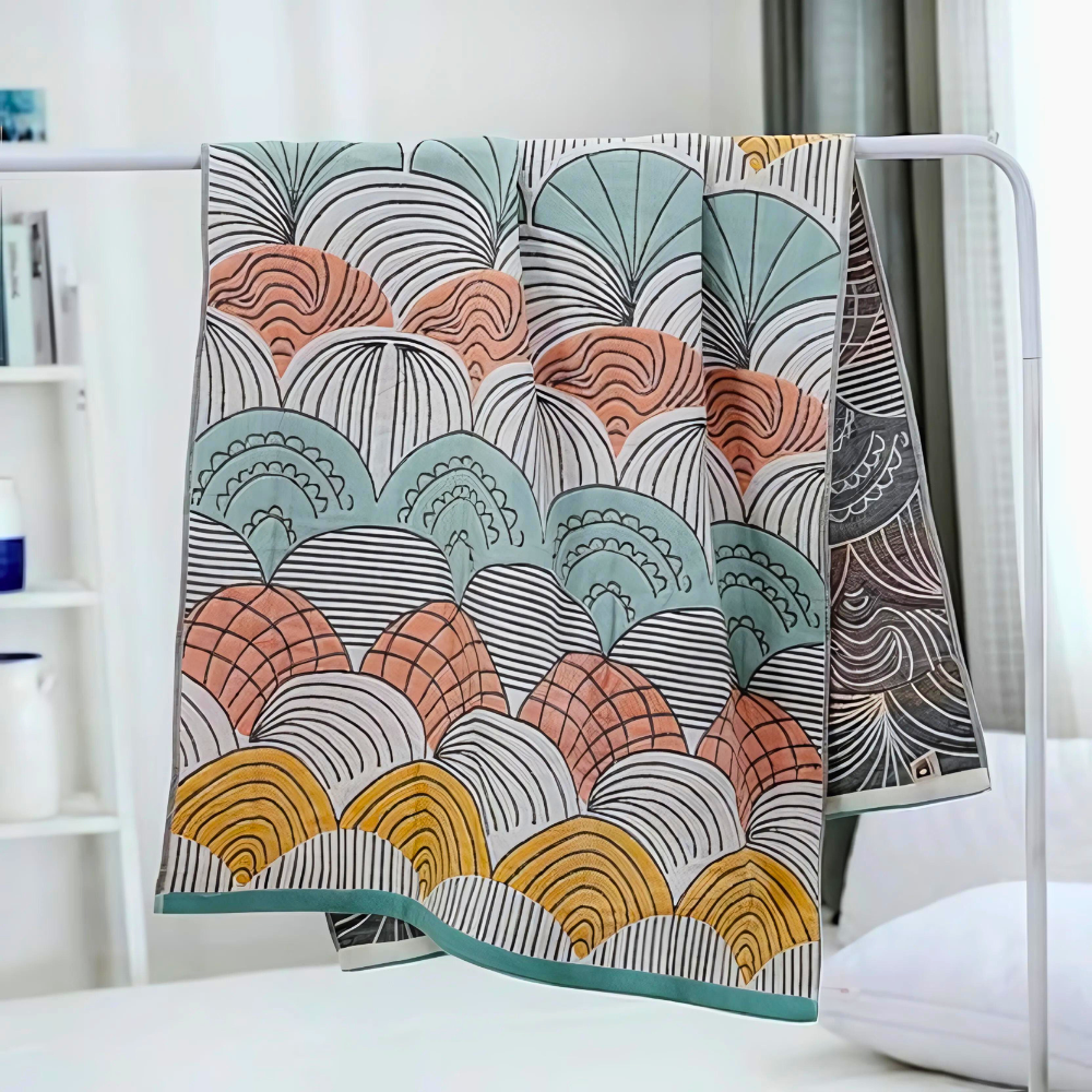 Seashell Pattern Cotton Bath Towel for Ultimate Comfort
