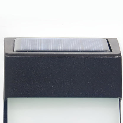 Set of 2 Waterproof Solar Outdoor Wall Lights with LED Control