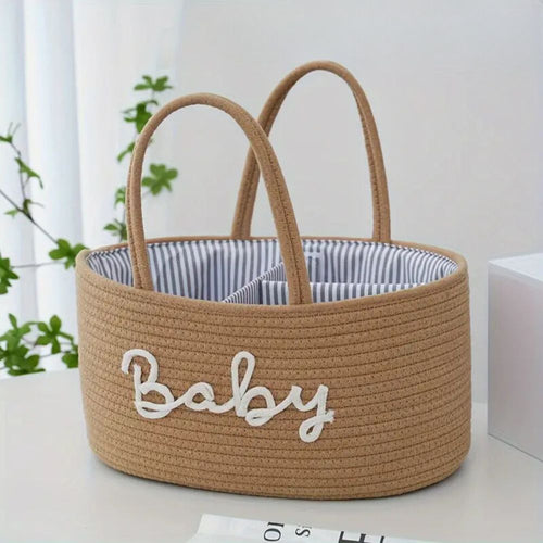 Chic Cotton Rope Organizer for Baby Essentials