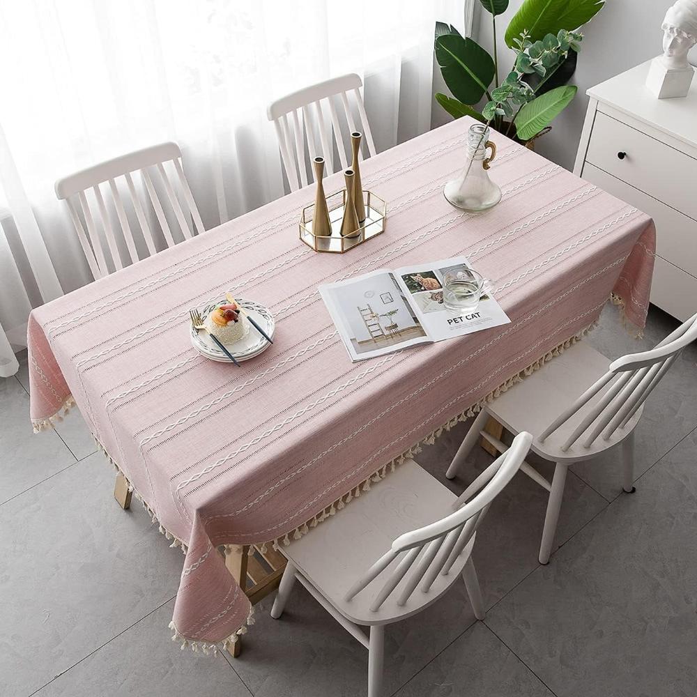 Chic Cotton-Linen Table Cover for Every Occasion
