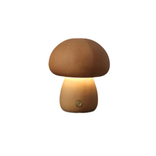 Wooden Desk Lamp with Rechargeable Battery