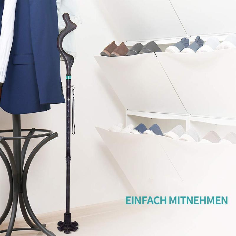 Foldable and collapsible walking cane