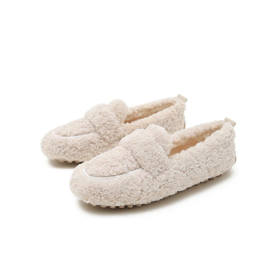 Cozy Plush-Lined Slippers with Memory Foam Comfort