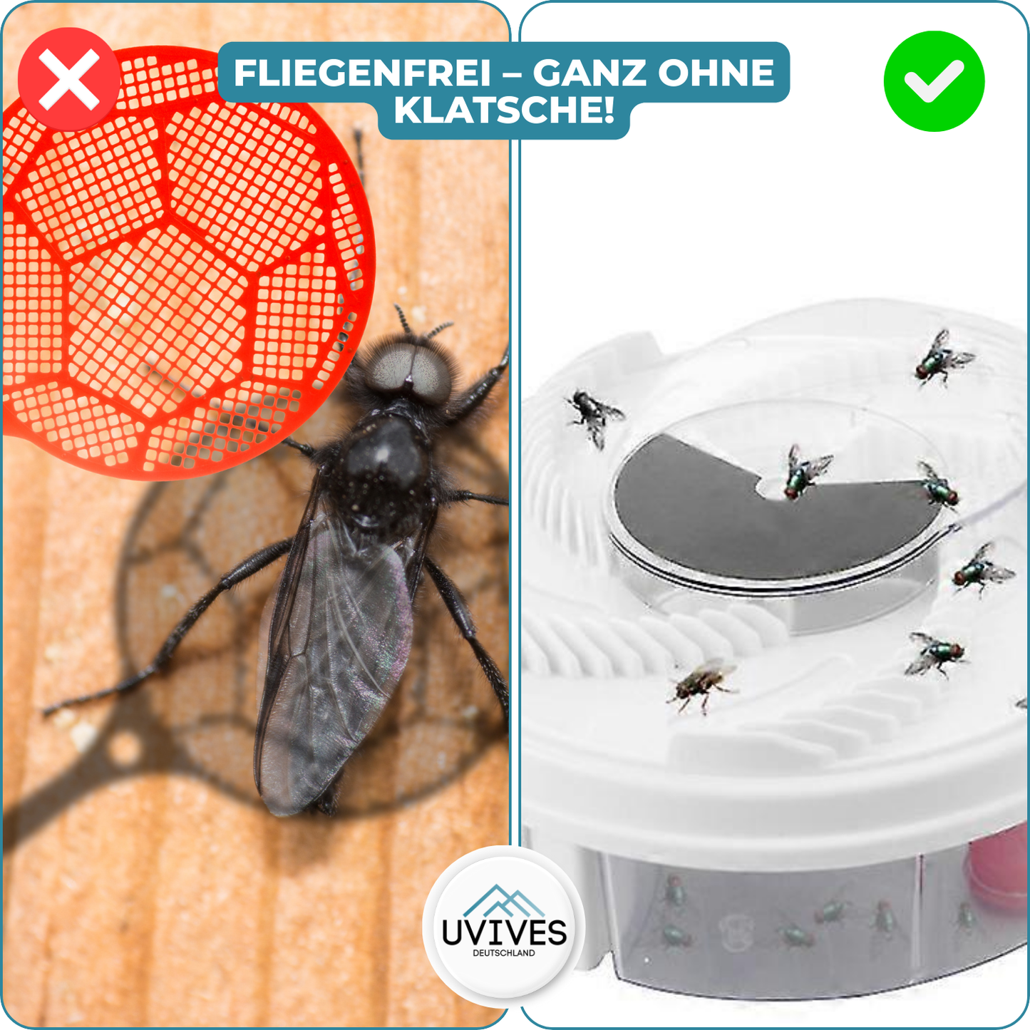 Silent & Chemical-Free Fly Repellent