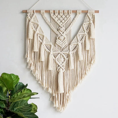 Textured Geometric Macrame Wall Art for Modern Spaces