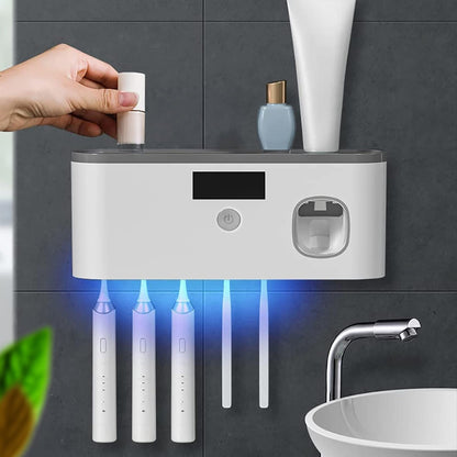 UV Sterilizing Toothbrush Holder for Bathroom – Smart Design