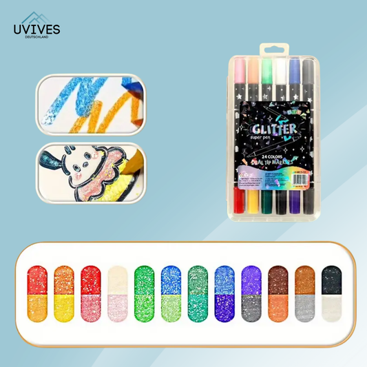 Double-Sided Glitter Pens for Creative Minds