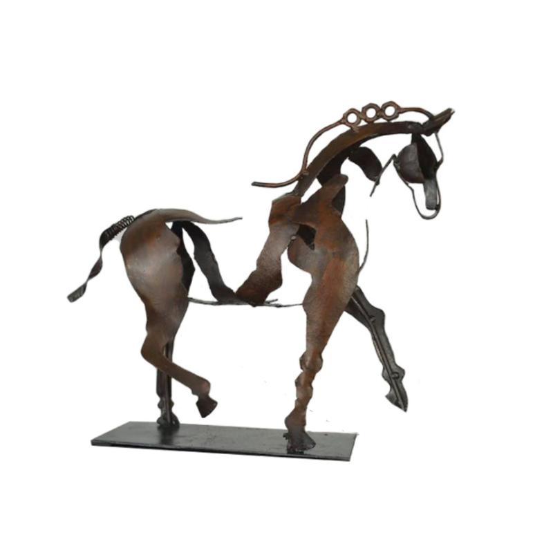 Adonis Horse Sculpture in Metal – Handmade Artwork