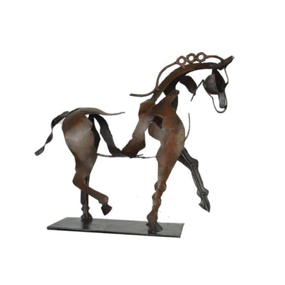 Adonis Horse Sculpture in Metal – Handmade Artwork
