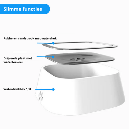 Splash-Free Drinking Bowl for Your Four-Legged Companion