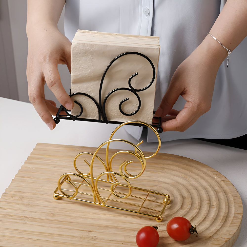 Chic Wave Napkin Organizer for Every Occasion